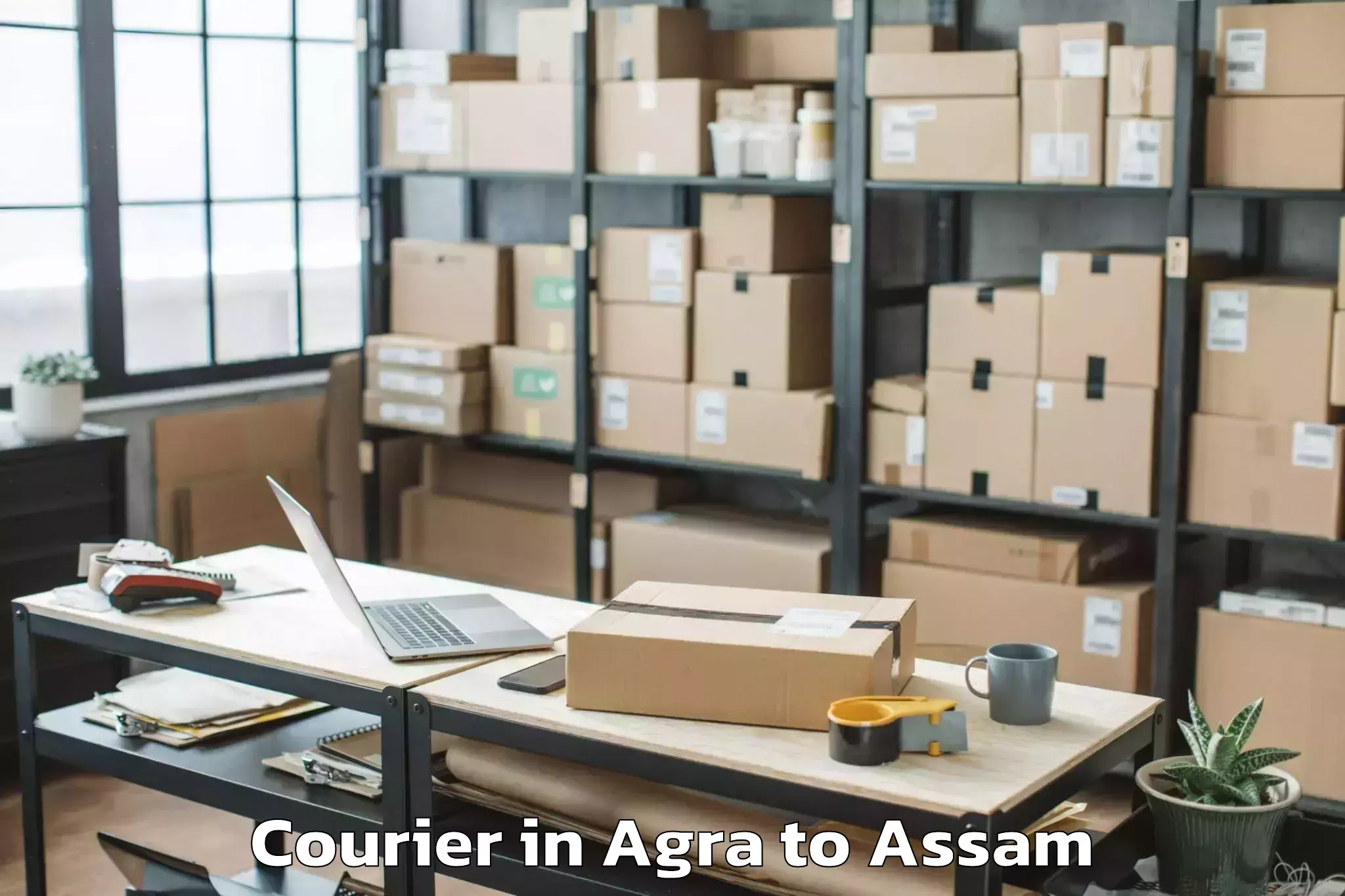 Affordable Agra to Lakhipur Courier